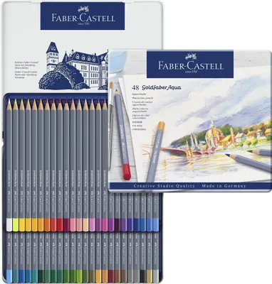 Obrázek produktu pro Faber-Castell Goldfaber Aqua, Měkké, Vícebarevný, 48 kusů