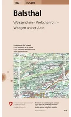 Produktbild von Swisstopo 1 : 25 000 Balsthal