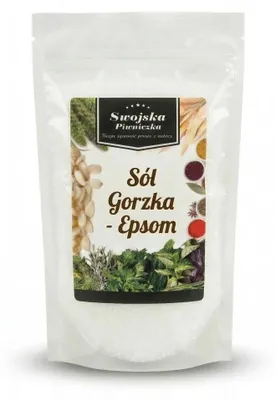 SÓL GORZKA EPSOM ( Kąpielowa) SIARCZAN MAGNEZU 1kg Swojska Piwniczka