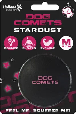 Produktbild von Dog Comets Hundespielzeug Ball Stardust schwarz/rosa
