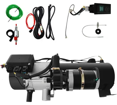 Obrázek produktu pro Dieselový předehřívač motoru 12V, 10 kW - pro nákladní vozidla, autobusy a lodě - kompaktní rozměry 37x30x50 cm