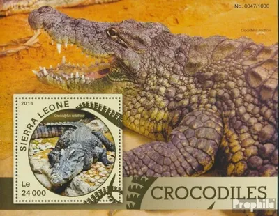 Produktbild von Briefmarken Sierra Leone 2016 Mi Block 898 (kompl. Ausg.) postfrisch Krokodile