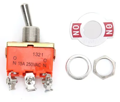 Produktbild von 10PCS Mini Kippschalter E TEN1321 AC 250V 15A 6 Pin AUF 2 Position