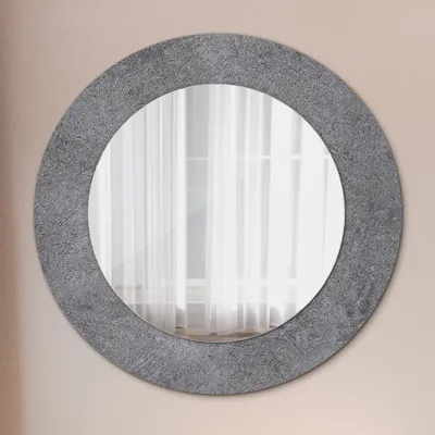 Produktbild von Spiegel - Mirror zum Wandspiegel Schlafzimmer – Schminkspiegel- Beton Textur- Ø60cm