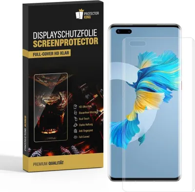 Produktbild von 2x Displayfolie für Huawei Mate 40 FULL COVER CURVED Displayschutzfolie HD KLAR