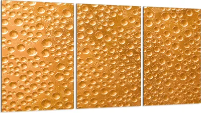 Immagine prodotto di Piastre copriforno 3 pezzi 30x52 Vetro copriforno in Vetroceramica, gocce d'oro