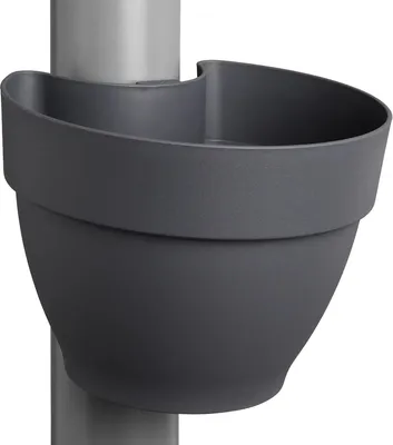 Produktbild von elho® Vibia campana Fallrohr Pflanzgefäß Anthrazit 22 cm - Kunststoff