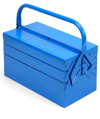Zdjęcie produktu dla Metalowa skrzynka narzędziowa 400 x 200 x 200 mm