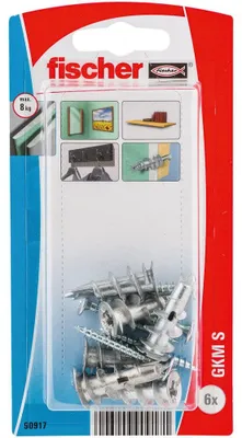 Produktbild von Fischer 90917, Anker mit Gewinde, Gipsfaserplatten, Gipskarton, Metall, Silber, Pozidriv, PZ2