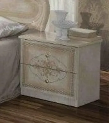 Produktbild von Barock Nachtkonsole Amalfi 2er Set in Beige / Gold