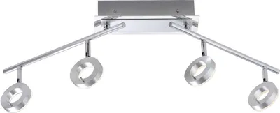 Immagine prodotto di Plafoniera LED alluminio 4 fiamme IP44 orientabile 3000 lumen