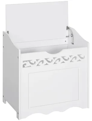 Produktbild von Badezimmerschrank aus Holz mit Staufach, 55 x 34 x 58 cm, Wei?