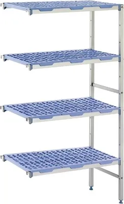 Produktbild von Tournus Eckregal 1750x1650x500mm mit 4 Böden für Kühlhaus oder als Lagerregal