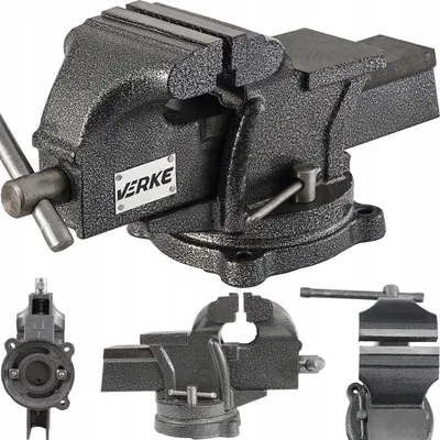 Obrázek produktu pro Stolní svěrák Pracovní svěrák 100 mm Šířka upnutí 360° Otočný paralelní svěrák Paralelní svěrák Dílenský svěrák