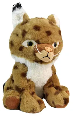 Immagine prodotto di Peluche lince con occhi glitterati - circa 23 cm