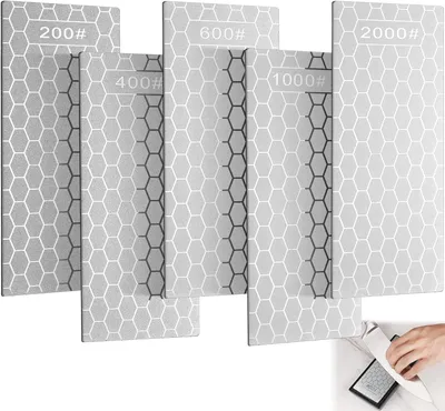 Obrázok produktu pre Sada diamantových brúsnych kameňov 5 kusov, zrnitosti 200/400/600/1000/2000, protišmykový povrch, pre