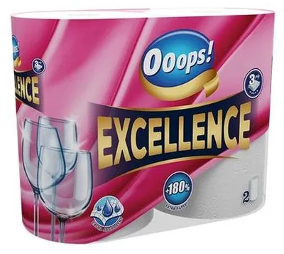 Produktbild von Küchenpapier, 3-lagig, 2 Rollen, "Ooops! Excellence"