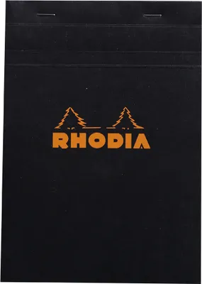 Image de RHODIA Bloc-notes No. 16 DIN A5 quadrillé noir 80 feuilles