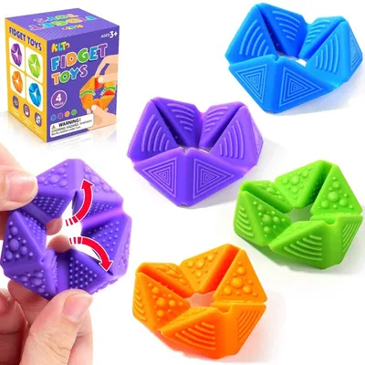 Produktbild von Fidget Flip Cube für Kinder – Sensorisches Stressspielzeug, ADHD & Autismus