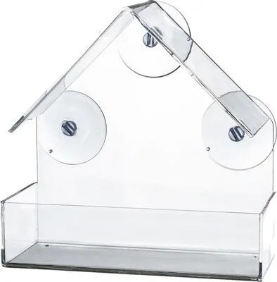 Image de Mangeoire pour fenêtre 225 ml/15 × 15 × 6 cm transparent