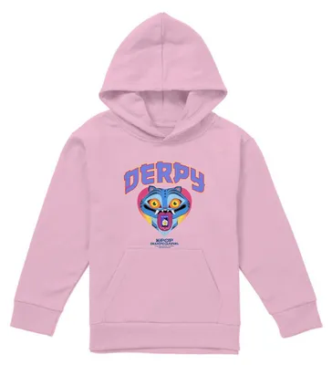 Imagen del producto de Cazadores de demonios del K-Pop: Sudadera con capucha para niños, modelo TV42185 (talla 116), color rosa claro