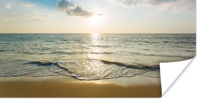 Produktbild von MuchoWow® Poster Meer - Sommer - Strand 40x20 cm - Poster für die Wand - Poster Schlafzimmer