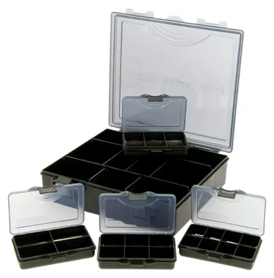 Produktbild von Tacklebox mit 4 Bit Boxen zur Aufbewahrung von Angelzubehör