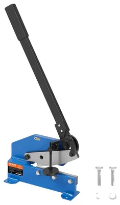 Image de VEVOR Cisaille à tôle manuelle 190 mm, HS-8 Cisaille de table avec matériau Q235, Cisaille à tôle manuelle pour le travail artisanal de l'acier épais, Presse à rouleaux à haut rendement