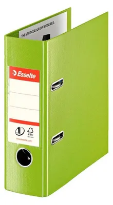 Image de Classeur à levier A5 Esselte No.1 Power Vivida, tout plastique, dos 7,5 cm, vert