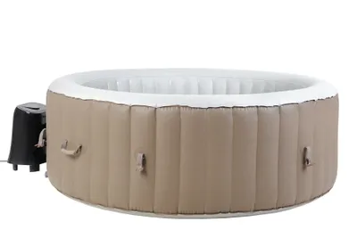 Produktbild von BeneoSpa NEU Tragbarer aufblasbarer Whirlpool für 4 Personen, Spa, Braun-weiß