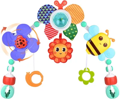 Produktbild von Kinderwagenbogen mit Musikspielzeug und Mobile Honeybee, Krippenspielzeug zum Mitnehmen