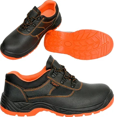 Produktbild von Arbeit Halbschuhe S1 Sicherheitsschuhe Bauschuhe Orange Stahlkappe (201S1-OR) Gr. 43