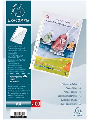 Productafbeelding van EXACOMPTA 5800E, EXACOMPTA presentatiemap DIN A4, polypropyleen, transparant