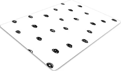 Obrázek produktu pro Ochranná podložka pod židli - Ochranná podložka pod židli - Podlahová podložka - 100x70 cm - Černé tečky
