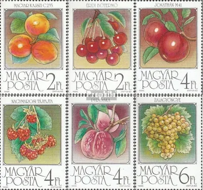 Produktbild von Briefmarken Ungarn 1986 Mi 3848A-3853A (kompl.Ausg.) postfrisch Früchte