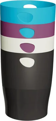Produktbild von Papierkorb Ecobin Titan Farben sort