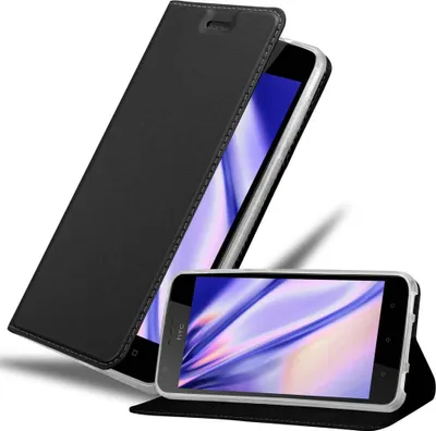 Produktbild von Cadorabo Handyhülle für HTC Desire 10 LIFESTYLE / Desire 825 Schutz Hülle in Schwarz Cover Etui Book Case Booklet