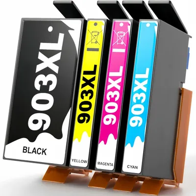 Produktbild von 903XL Multipack Druckerpatronen Kompatibel für HP 903XL Officejet 6950 6962 Pro 6960 6968 6970 6971 6961 6974 6963 6975 6964 All-in-One (4er-Pack)