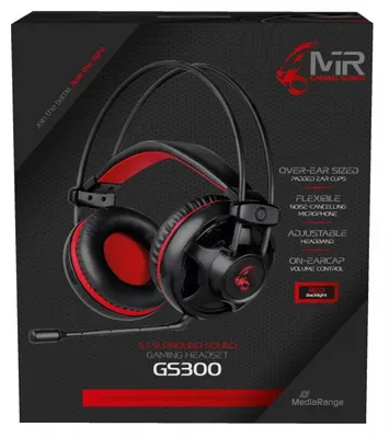 Image de MediaRange Gaming-Headset 5.1 Surround-Sound LED Beleuchtung