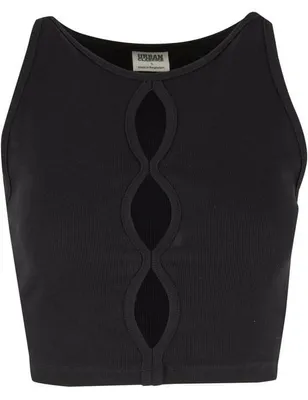 Produktbild von Urban Classics Top Damen Ladies Cut Out Tank Top schwarz M