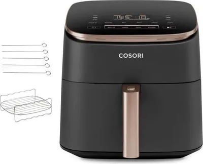 Immagine prodotto di Friggitrice senza olio COSORI Turbo Blaze Chef Edition, capacità 6 litri, 1725 W, 6 programmi, nero