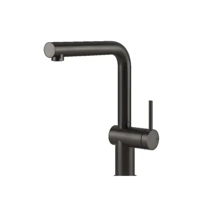 Immagine prodotto di GESSI INEDITO 60431#707 Miscelatore lavello con canna girevole Metallo Nero Spazzolato PVD