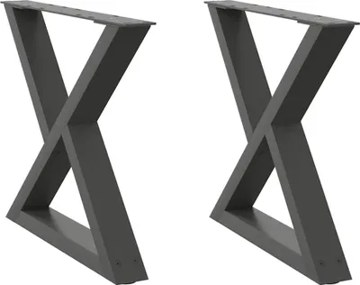 Obrázek produktu pro vidaXL Nohy konferenčního stolku 2 ks. Antracit 50x(42-43,3) cm ocelové