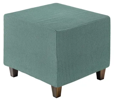 Ottomane-Hülle, Jacquard, elastisch, 34-45 cm, Grün