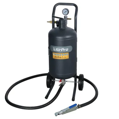 Produktbild von Mobiler Sandstrahlkessel 20L Düsen 2,5m Schlauch Sandstrahler Sandstrahlgerät