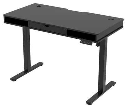 Zdjęcie produktu dla Biurko elektryczne SPEF123BB 120x60 cm czarne z szufladą i portem USB