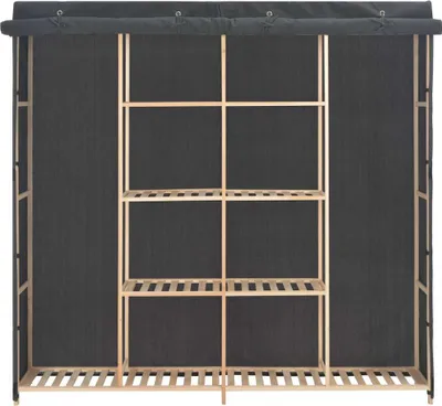 Obrázek produktu pro vidaXL Šatní skříň šedá 173 x 40 x 170 cm Látka