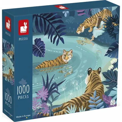 Zdjęcie produktu dla JANOD Tiger Encounter Puzzle 1000 elementów