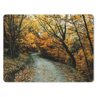 Produktbild von MuchoWow® Mauspad Mousepad Blätter - Herbst - Wald 23x19 cm - Mousepads - Maus Mat - Pad - Mausunterlage - Schreibtischunterlage - Mauspad