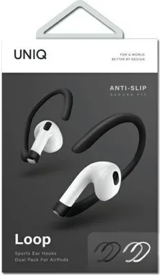 Immagine prodotto di Ganci auricolari sportivi Uniq Loopairpods bianco-nero/bianco-nero Confezione doppia